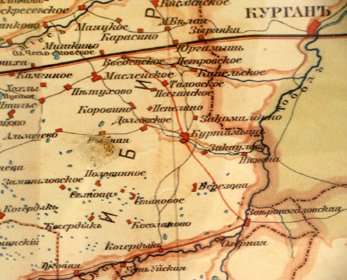 Карта Урала и Приуралья.