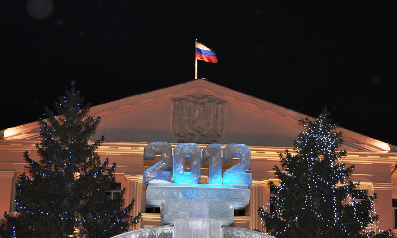 Курган, площадь Ленина. Новый 2012 год.
